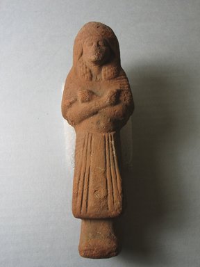  <em>Ushabti</em>, ca. 1292-1190 B.C.E. Clay, 6 x 1 15/16 x 1 3/4 in. (15.2 x 4.9 x 4.4 cm). Brooklyn Museum, Charles Edwin Wilbour Fund, 37.147E. Creative Commons-BY (Photo: Brooklyn Museum, CUR.37.147E.jpg)