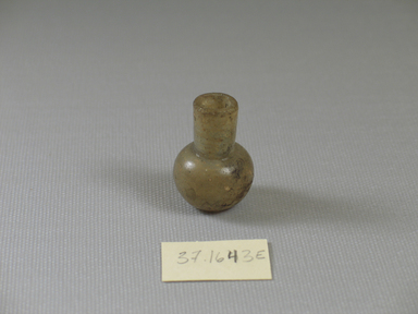 <em>Small Miniature Vase</em>, 8th-10th century. Glass, 1 1/4 x greatest diam. 7/8 in. (3.1 x 2.2 cm). Brooklyn Museum, Charles Edwin Wilbour Fund, 37.1643E. Creative Commons-BY (Photo: Brooklyn Museum, CUR.37.1643E.jpg)
