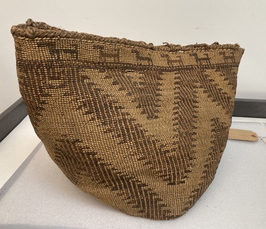 Skokomish, Coast Salish. <em>Basket</em>. Fiber, 12 3/16 x 17 1/2 in. (31 x 44.5 cm). Brooklyn Museum, Gift of Mrs. Frederic B. Pratt, 37.166. Creative Commons-BY (Photo: Brooklyn Museum, CUR.37.166.jpg)