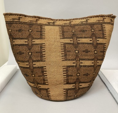 Skokomish, Coast Salish. <em>Basketry Bag</em>, late 19th-early 20th century. Plant fibers, 16 x 19 x 8 in. (40.6 x 48.3 x 20.3 cm). Brooklyn Museum, Gift of Mrs. Frederic B. Pratt, 37.178. Creative Commons-BY (Photo: Brooklyn Museum, CUR.37.178.jpg)