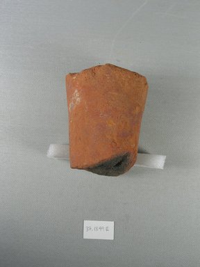  <em>Funerary Cone</em>, ca. 1479-1400 B.C.E. Terracotta, Diam. 3 1/8 x 3 9/16 in. (8 x 9 cm). Brooklyn Museum, Charles Edwin Wilbour Fund, 37.1849E. Creative Commons-BY (Photo: Brooklyn Museum, CUR.37.1849E.jpg)