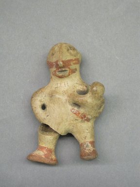  <em>Standing Figurine</em>. Ceramic, pigment, 3 3/4 x 2 3/8 x 1 5/8 in. (9.5 x 6 x 4.1 cm). Brooklyn Museum, Frank Sherman Benson Fund and the Henry L. Batterman Fund, 37.2606PA. Creative Commons-BY (Photo: Brooklyn Museum, CUR.37.2606PA.jpg)