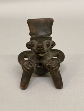 Huastec. <em>Figurine</em>, 1250–1520. Ceramic, 3 7/8 × 2 3/4 × 2 1/4 in. (9.8 × 7 × 5.7 cm). Brooklyn Museum, Frank Sherman Benson Fund and the Henry L. Batterman Fund, 37.2780PA. Creative Commons-BY (Photo: Brooklyn Museum, CUR.37.2780PA_front.jpg)