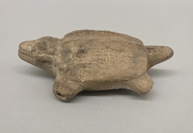 Maya. <em>Whistle in Form of Turtle</em>, 500–850. Ceramic, 1 1/2 × 5 1/4 × 2 7/8 in. (3.8 × 13.3 × 7.3 cm). Brooklyn Museum, Frank Sherman Benson Fund and the Henry L. Batterman Fund, 37.2788PA. Creative Commons-BY (Photo: Brooklyn Museum, CUR.37.2788PA_overall.JPG)