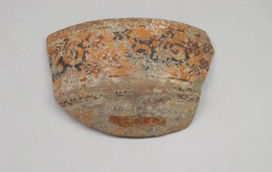  <em>Vessel Fragment</em>, ca. 1350-1550. Ceramic, pigment, 2 5/8 x 3 7/8 x 3/16 in. (6.7 x 9.8 x 0.5 cm). Brooklyn Museum, 37.280. Creative Commons-BY (Photo: Brooklyn Museum, CUR.37.280_view1.jpg)