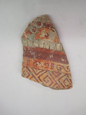  <em>Vessel Fragment</em>, ca. 1350-1550. Ceramic, pigment, 3 1/16 x 3/8 x 4 1/2 in. (7.8 x 1 x 11.4 cm). Brooklyn Museum, 37.281. Creative Commons-BY (Photo: Brooklyn Museum, CUR.37.281.jpg)