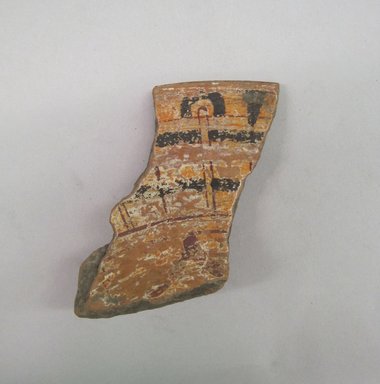  <em>Vessel Fragment</em>, ca. 1350-1550. Ceramic, pigment, 3 1/8 x 2 x 1 1/4 in. (7.9 x 5.1 x 3.2 cm). Brooklyn Museum, 37.282. Creative Commons-BY (Photo: Brooklyn Museum, CUR.37.282_view1.jpg)