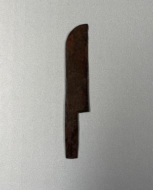  <em>Small Straight-Edged Knife Blade</em>, ca. 2008-1075 B.C.E. Bronze, 1/2 × 2 15/16 in. (1.3 × 7.5 cm). Brooklyn Museum, Charles Edwin Wilbour Fund, 37.288E. Creative Commons-BY (Photo: Brooklyn Museum, CUR.37.288E_view01.jpg)