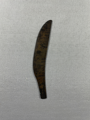  <em>Small Knife Blade</em>, ca. 2008-1721 B.C.E. Bronze, 9/16 x 3 15/16 in. (1.5 x 10 cm). Brooklyn Museum, Charles Edwin Wilbour Fund, 37.290E. Creative Commons-BY (Photo: Brooklyn Museum, CUR.37.290E_view01.jpg)