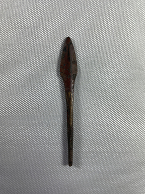  <em>Small Spear Tip</em>. Bronze, 9/16 × 3 9/16 in. (1.5 × 9 cm). Brooklyn Museum, Charles Edwin Wilbour Fund, 37.293E. Creative Commons-BY (Photo: Brooklyn Museum, CUR.37.293E_view01.jpg)