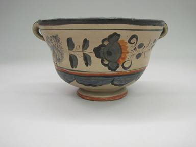 Tonala. <em>Bowl</em>, 19th century. Cream colored pottery, 3 1/4 x 6 1/8 x 5 5/16 in. (8.3 x 15.6 x 13.5 cm). Brooklyn Museum, Frank Sherman Benson Fund and the Henry L. Batterman Fund, 37.2954PA. Creative Commons-BY (Photo: , CUR.37.2954PA.jpg)