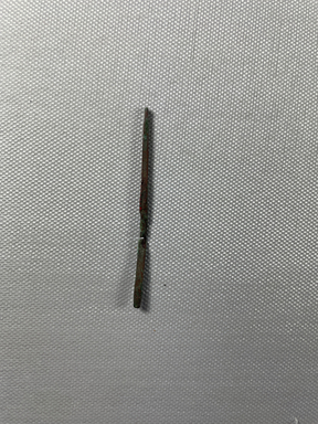  <em>Small Chisel</em>. Bronze, 2 11/16 × 1/8 × 1/16 in. (6.9 × 0.3 × 0.2 cm). Brooklyn Museum, Charles Edwin Wilbour Fund, 37.305E. Creative Commons-BY (Photo: Brooklyn Museum, CUR.37.305E_view01.jpg)