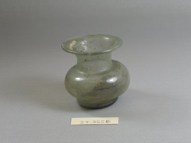  <em>Small Bottle or Jug</em>, 100-395 C.E. Glass, 2 5/16 x Diam. 2 3/8 in. (5.8 x 6 cm). Brooklyn Museum, Charles Edwin Wilbour Fund, 37.355E. Creative Commons-BY (Photo: Brooklyn Museum, CUR.37.355E.jpg)
