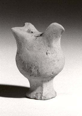 Indus Valley Culture. <em>Small Toy Whistle</em>, 3000-2500 B.C. Buff colored pottery, 1 7/8 x 1 7/16 in. (4.8 x 3.7 cm). Brooklyn Museum, A. Augustus Healy Fund, 37.39. Creative Commons-BY (Photo: Brooklyn Museum, CUR.37.39_bw.jpg)