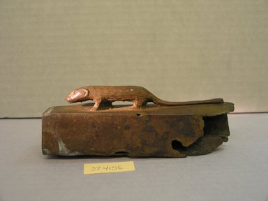  <em>Small Coffin for an Ichneumon</em>, 664-30 B.C.E. Bronze, 2 1/8 x 1 3/8 x 5 7/8 in. (5.4 x 3.5 x 15 cm). Brooklyn Museum, Charles Edwin Wilbour Fund, 37.415E. Creative Commons-BY (Photo: Brooklyn Museum, CUR.37.415E_side.jpg)