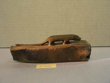  <em>Small Coffin for an Ichneumon</em>, 664-30 B.C.E. Bronze, 2 1/8 x 1 3/8 x 5 7/8 in. (5.4 x 3.5 x 15 cm). Brooklyn Museum, Charles Edwin Wilbour Fund, 37.415E. Creative Commons-BY (Photo: Brooklyn Museum, CUR.37.415E_side2.jpg)