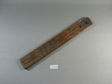  <em>Scribe's Palette with Four Reeds</em>, ca. 1539-1075 B.C.E. Wood, reed, ink, 3/8 x 1 1/2 x 11 1/4 in. (0.9 x 3.8 x 28.5 cm). Brooklyn Museum, Charles Edwin Wilbour Fund, 37.450E. Creative Commons-BY (Photo: Brooklyn Museum, CUR.37.450E_view1.jpg)