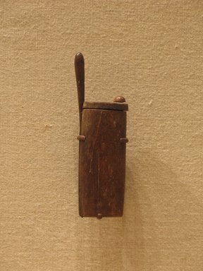  <em>Kohl Tube</em>, ca. 1336-1295 B.C.E. Wood, Height: 2 3/4 in. (7 cm). Brooklyn Museum, Charles Edwin Wilbour Fund, 37.634Ea-b. Creative Commons-BY (Photo: Brooklyn Museum, CUR.37.634E_wwg8.jpg)