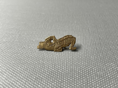 Egyptian. <em>Amulet of Kneeling Isis</em>, ca. 760-656 B.C.E. or 305-30 B.C.E. Gold, 7/8 x 3/8 in. (2.3 x 1 cm). Brooklyn Museum, Charles Edwin Wilbour Fund, 37.814E. Creative Commons-BY (Photo: Brooklyn Museum, CUR.37.814E_overall.JPG)