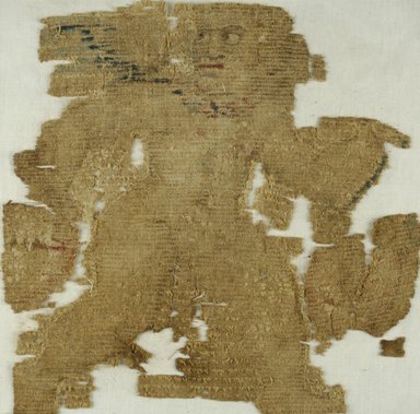 Coptic. <em>Fragment with Figural Decoration</em>, 4th-5th century C.E. Flax, wool, 14 1/2 x 14 1/2 in. (36.8 x 36.8 cm). Brooklyn Museum, Charles Edwin Wilbour Fund, 38.683. Creative Commons-BY (Photo: Brooklyn Museum (in collaboration with Index of Christian Art, Princeton University), CUR.38.683_ICA.jpg)