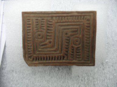 Possibly Aztec. <em>Stamp</em>, 1000–1500. Ceramic, 2 x 2 1/4 x 3 in. (5.1 x 5.7 x 7.6 cm). Brooklyn Museum, Ella C. Woodward Memorial Fund, 39.123.110. Creative Commons-BY (Photo: Brooklyn Museum, CUR.39.123.110.jpg)