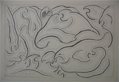 Abraham Walkowitz (American, born Russia, 1878-1965). <em>Abstraction</em>, 1932. Graphite and chalk on paper, Sheet: 13 7/16 x 19 3/4 in. (34.1 x 50.2 cm). Brooklyn Museum, Gift of the artist, 39.485 (Photo: Brooklyn Museum, CUR.39.485.jpg)