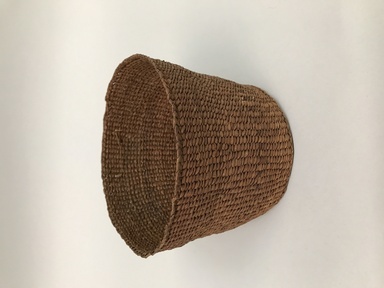 Tsimshian. <em>Basket</em>, late 19th or early 20th century. Cedar bark, 4 1/8 × 5 3/8 × 5 1/4 in. (10.5 × 13.7 × 13.3 cm). Brooklyn Museum, Gift of D.D. Streeter, 40.774. Creative Commons-BY (Photo: Brooklyn Museum, CUR.40.774_view01.jpg)