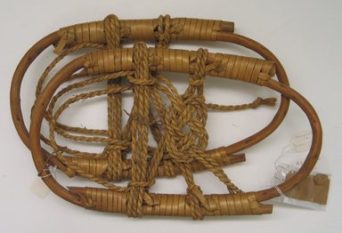  <em>Pair of Snow Shoes (Kanjiki)</em>. Wood, straw, bamboo, 14 1/4 x 8 3/8 in. Brooklyn Museum, Brooklyn Museum Collection, 40.928.16a-b. Creative Commons-BY (Photo: Brooklyn Museum, CUR.40.928.16a-b.jpg)