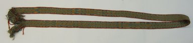 Mapuche. <em>Woven Belt</em>, ca. 1941. Wool, cotton, 1 3/4 x 98 7/16 in. (4.5 x 250 cm). Brooklyn Museum, Museum Expedition 1941, Frank L. Babbott Fund, 41.1273.7. Creative Commons-BY (Photo: Brooklyn Museum, CUR.41.1273.7.jpg)