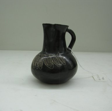  <em>Pitcher</em>, 20th century. Ceramic, pigment, 4 x 3 1/2 x 3 1/2 in. (10.2 x 8.9 x 8.9 cm). Brooklyn Museum, Museum Expedition 1941, Frank L. Babbott Fund, 41.1275.2. Creative Commons-BY (Photo: Brooklyn Museum, CUR.41.1275.2_view1.jpg)
