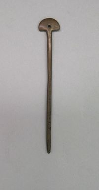  <em>Pin or Tupu</em>. Copper, 9/16 x 1/16 x 3 7/8 in. (1.4 x 0.2 x 9.8 cm). Brooklyn Museum, Museum Expedition 1941, Frank L. Babbott Fund, 41.1275.317. Creative Commons-BY (Photo: , CUR.41.1275.317.jpg)