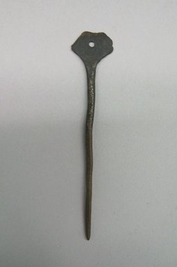 <em>Pin or Tupu</em>. Copper, 5/8 x 1/8 x 3 1/4 in. (1.6 x 0.3 x 8.3 cm). Brooklyn Museum, Museum Expedition 1941, Frank L. Babbott Fund, 41.1275.320. Creative Commons-BY (Photo: Brooklyn Museum, CUR.41.1275.320.jpg)