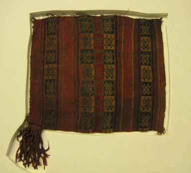 Inca/Moquegua. <em>Bag</em>, 1400-1532 C.E. or 1400-1532 C.E.?. Camelid fiber, 14 × 24 in. (35.6 × 61 cm). Brooklyn Museum, Museum Expedition 1941, Frank L. Babbott Fund, 41.1275.403. Creative Commons-BY (Photo: , CUR.41.1275.403.jpg)