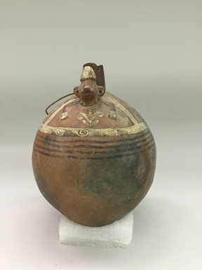 Lambayeque Chimú. <em>Jar with Small Looped Knobs at Each Side of the Spout</em>. Ceramic, pigment, 7 3/4 × 6 3/4 × 6 1/2 in. (19.7 × 17.1 × 16.5 cm). Brooklyn Museum, Museum Expedition 1941, Frank L. Babbott Fund, 41.1275.79. Creative Commons-BY (Photo: , CUR.41.1275.79_view01.jpg)