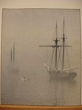 Gottlieb  A. Hampfler (American). <em>Foggy Morning</em>. print, 14 x 17 in. (35.6 x 43.2 cm). Brooklyn Museum, Gift of the artist, 41.595. © artist or artist's estate (Photo: Brooklyn Museum, CUR.41.595.jpg)