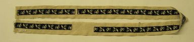  <em>Band</em>. Cotton, 2 3/8 x 62 5/8 in. (6 x 159 cm). Brooklyn Museum, By exchange, 42.112.15. Creative Commons-BY (Photo: , CUR.42.112.15_view01.jpg)