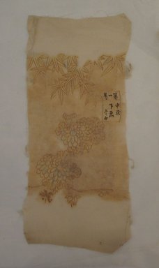  <em>Fragment</em>. Silk, 14 5/16 x 6 5/16 in. (36.4 x 16 cm). Brooklyn Museum, Gift of C. F. Bieber and Mrs. Charles Dietrich, 42.119.2. Creative Commons-BY (Photo: Brooklyn Museum, CUR.42.119.2.jpg)