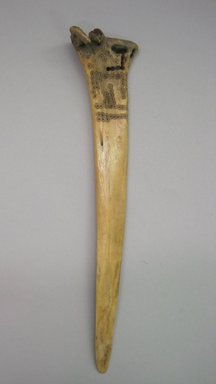  <em>Weaving Implement</em>. Bone, 2 1/8 x 10 1/4 in. (5.4 x 26 cm). Brooklyn Museum, A. Augustus Healy Fund, 42.154. Creative Commons-BY (Photo: Brooklyn Museum, CUR.42.154.jpg)