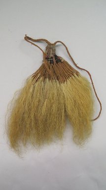 Marquesan. <em>Old Man's Beard Ornament (Pavahina)</em>, before 1938. Hair, sennit, 5 1/8 x 7 7/8 in. (13 x 20 cm). Brooklyn Museum, A. Augustus Healy Fund, 42.211.106. Creative Commons-BY (Photo: Brooklyn Museum, CUR.42.211.106.jpg)