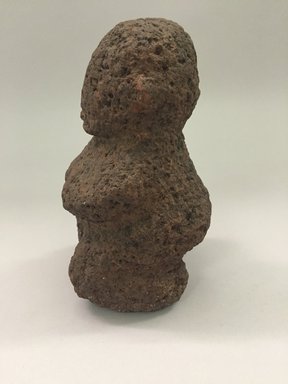 Marquesan. <em>Figure (Tiki Ke'a)</em>, before 1938. Stone, 5 1/2 x 2 15/16 x 2 15/16 in. (14 x 7.5 x 7.5 cm). Brooklyn Museum, A. Augustus Healy Fund, 42.211.113. Creative Commons-BY (Photo: Brooklyn Museum, CUR.42.211.113_view1.jpg)