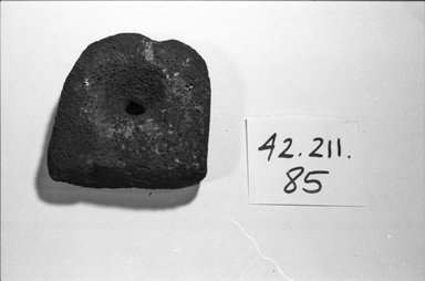 Marquesan. <em>Stone</em>, before 1938. Stone, 3 3/8 x 1 3/8 x 4 5/16 in. (8.5 x 3.5 x 11 cm). Brooklyn Museum, A. Augustus Healy Fund, 42.211.85. Creative Commons-BY (Photo: Brooklyn Museum, CUR.42.211.85_bw.jpg)