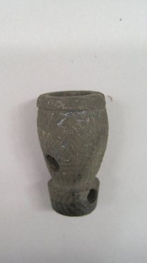 Marquesan. <em>Pipe (Epaepa or Pioro)</em>, before 1938. Stone, 1 3/16 x 5/8 in. (3 x 1.6 cm). Brooklyn Museum, A. Augustus Healy Fund, 42.211.90. Creative Commons-BY (Photo: Brooklyn Museum, CUR.42.211.90.jpg)