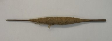 Possibly Paracas. <em>Spindle without Whorl, whole or Spindle with Cotton Yarn, Fragment</em>, 200-600 C.E. (?) or Undetermined. Cane, cotton, 12 5/8 x 1 3/16 x 1 3/16in. (32 x 3 x 3cm). Brooklyn Museum, Gift of Daniel Berry Austin, 42.26.3. Creative Commons-BY (Photo: Brooklyn Museum, CUR.42.26.3.jpg)