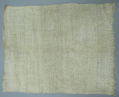 American. <em>Towel</em>, late 18th–early 19th century. Coarse-woven linen, 14 3/4 x 18 1/2 in. (37.5 x 47 cm). Brooklyn Museum, Gift of Elsie O. Hincken, 42.291. Creative Commons-BY (Photo: Brooklyn Museum, CUR.42.291.jpg)