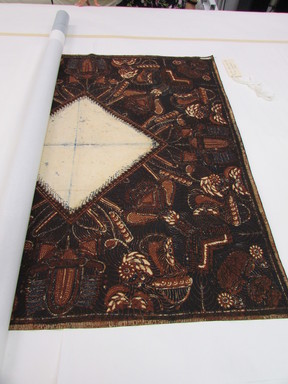  <em>Batik Headcloth</em>. Cotton Brooklyn Museum, Gift of D. Irving Mead, 42.302.48. Creative Commons-BY (Photo: , CUR.42.302.48_overall.jpg)