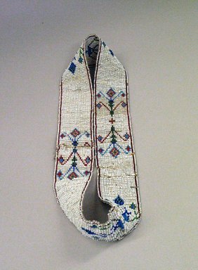 Plains. <em>Headband</em>, 20th century. Beads, cotton thread, 14 7/16 x 1 9/16 in. (36.7 x 4 cm). Brooklyn Museum, Gift of Mrs. Percy Jackson, 43.156.12. Creative Commons-BY (Photo: Brooklyn Museum, CUR.43.156.12_view1.jpg)