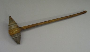 Plains. <em>Hammer</em>, 19th century. Stone, rawhide, 24 3/4 with stone hammer 6 in. (62.9 x 15.2 cm). Brooklyn Museum, Anonymous gift in memory of Dr. Harlow Brooks, 43.201.129. Creative Commons-BY (Photo: Brooklyn Museum, CUR.43.201.129.jpg)