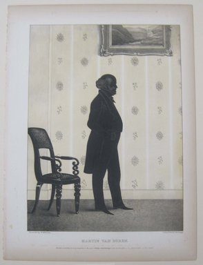 Edmond Burke Kellogg (American, 1809-1872). <em>Portrait Gallery of Distinguished American Citizens: Martin van Buren</em>, 1844. Lithograph, Sheet: 16 13/16 x 12 3/8 in. (42.7 x 31.5 cm). Brooklyn Museum, Dick S. Ramsay Fund, 43.83.13 (Photo: Brooklyn Museum, CUR.43.83.13.jpg)