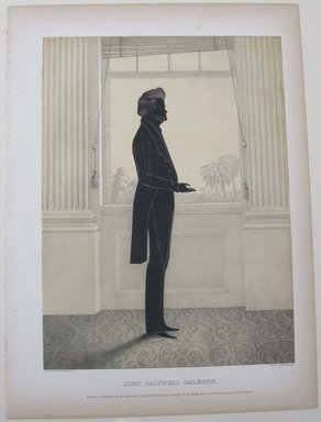 Edmond Burke Kellogg (American, 1809-1872). <em>Portrait Gallery of Distinguished American Citizens: John Caldwell Calhoun</em>, 1844. Lithograph, Sheet: 16 13/16 x 12 3/8 in. (42.7 x 31.5 cm). Brooklyn Museum, Dick S. Ramsay Fund, 43.83.8 (Photo: Brooklyn Museum, CUR.43.83.8.jpg)