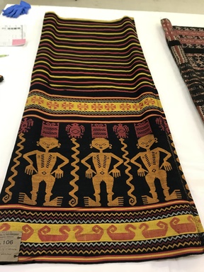  <em>Woman's Skirt (Lau Pahudu)</em>. Cotton, 24 7/16 × 60 1/2 in. (62 × 153.7 cm). Brooklyn Museum, Dick S. Ramsay Fund, 45.183.36. Creative Commons-BY (Photo: , CUR.45.183.36_view01.jpg)